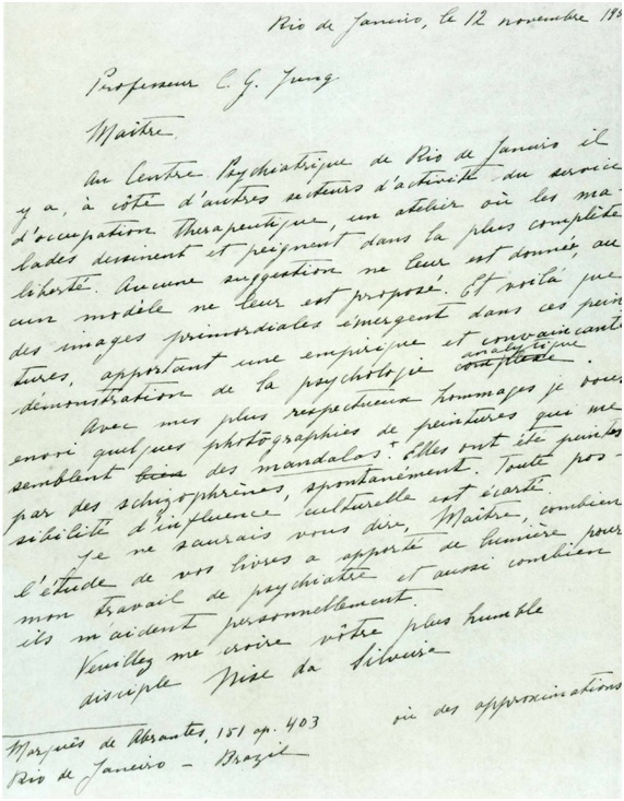 Carta de Nise da Silveira a Carl Jung.
