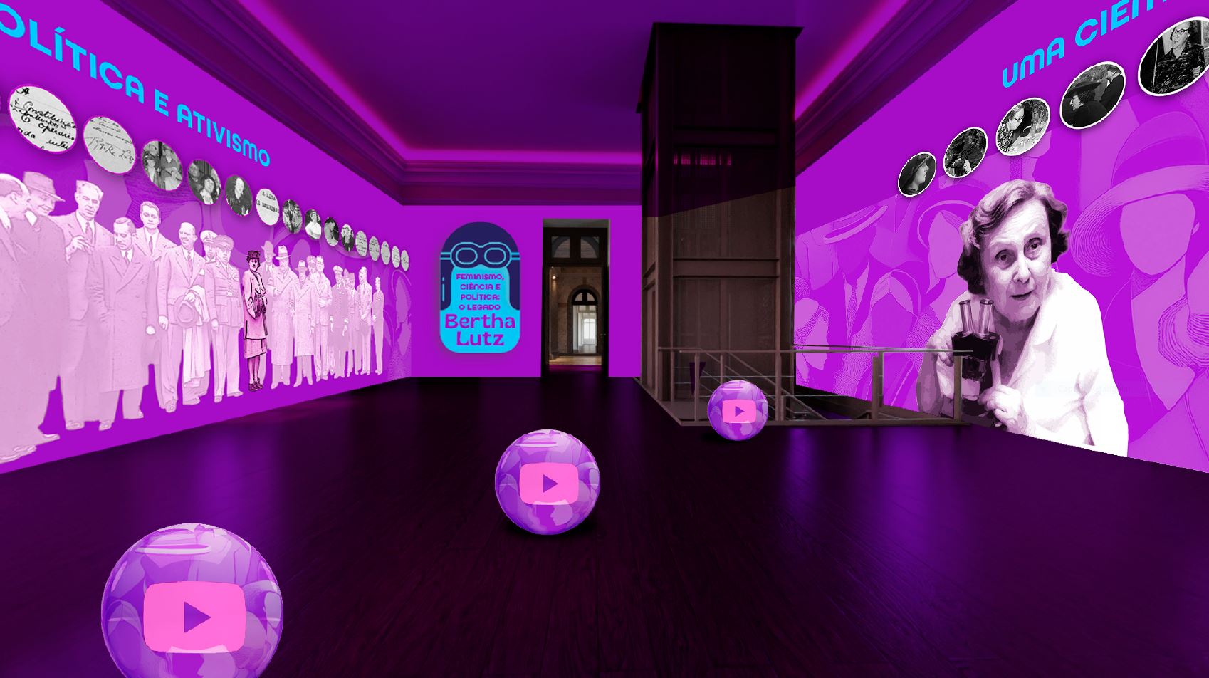 Exposição Feminismo, ciência e política - primeira sala